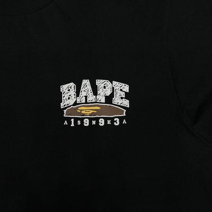 BAPE Return to Campus Black Streetwear Graphic Tee