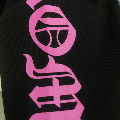 Chrome Hearts Black Pink Accent Streetwear Denim Jeans