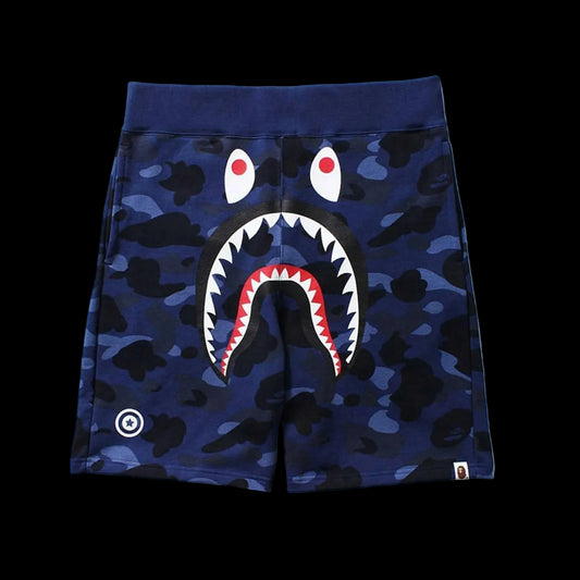 BAPE Blue & Dark Blue Streetwear Gradient Shorts