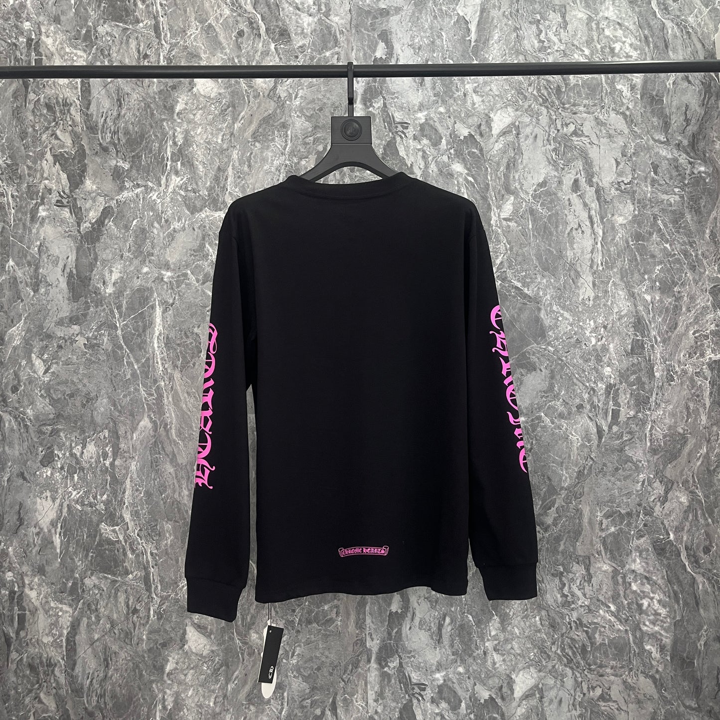 Chrome Hearts Black Pink Accent Streetwear Denim Jeans