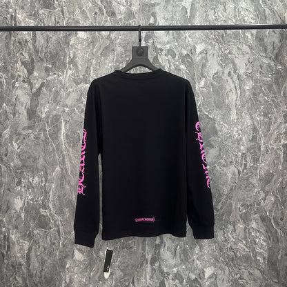 Chrome Hearts Black Pink Accent Streetwear Denim Jeans