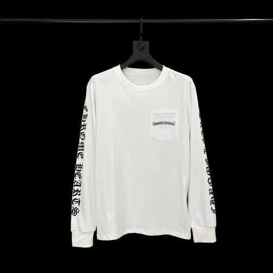 Chrome Hearts White Street Cross Graphic Hoodie