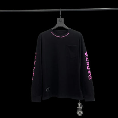 Chrome Hearts Black Pink Accent Streetwear Denim Jeans