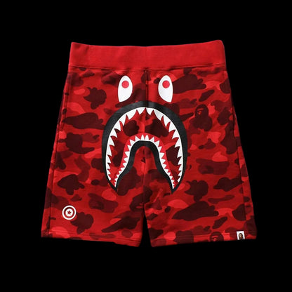 BAPE Red & Dark Red Streetwear Gradient Shorts