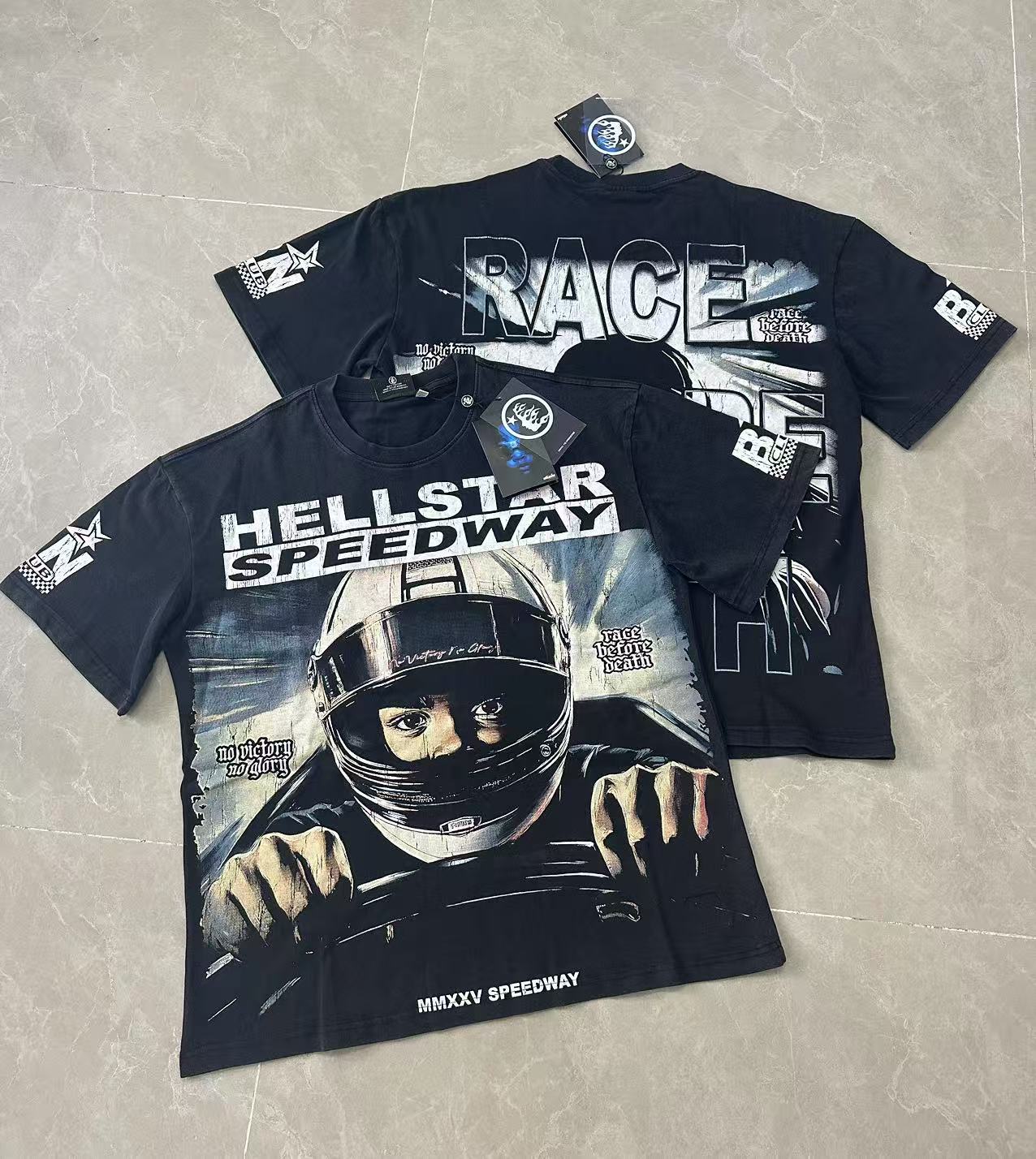 Hellstar 958 NFC Vintage Washed Black Tee – NFC10 Edition