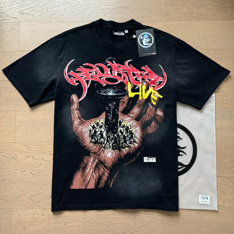 Hellstar 6810 Vintage Washed Black Tee – P56 Edition