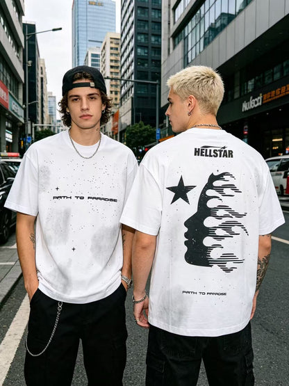 Hellstar 792 Crystal Edition Tee – Active Black / Ivory White