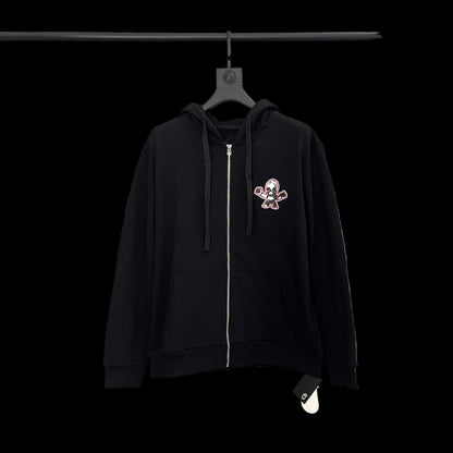 Chrome Hearts Black Cross Streetwear Zip Hoodie