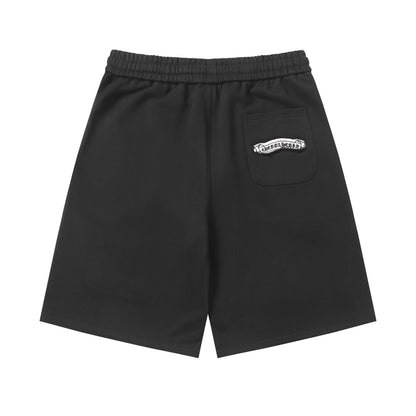 Chrome Hearts Gothic Cross Patch Shorts — Black Edition
