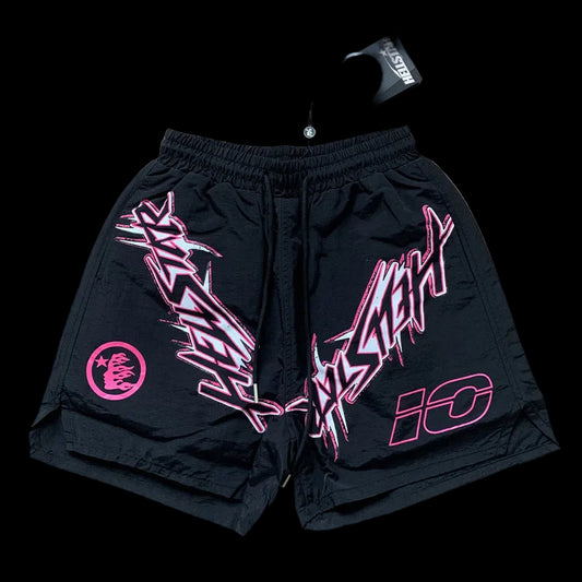 Hellstar Pink Accent Streetwear Shorts – Ready Stock
