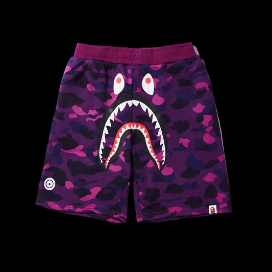 BAPE Purple Pink Gradient Streetwear Shorts