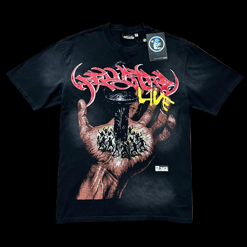 Hellstar 6810 Vintage Washed Black Tee – P56 Edition