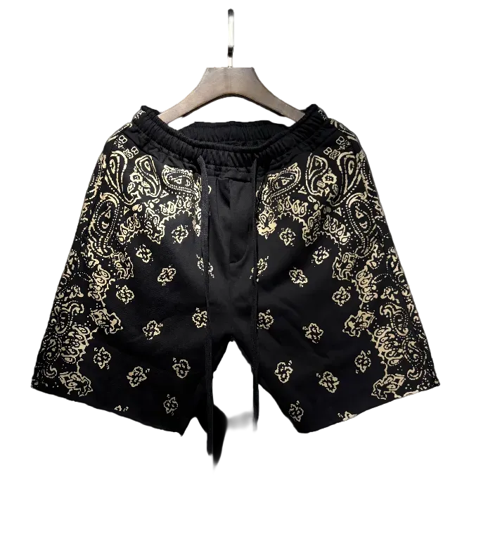 AMIRI Black Gold Luxe Terry Shorts