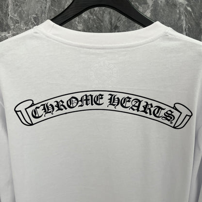 Chrome Hearts White Street Cross Graphic Hoodie