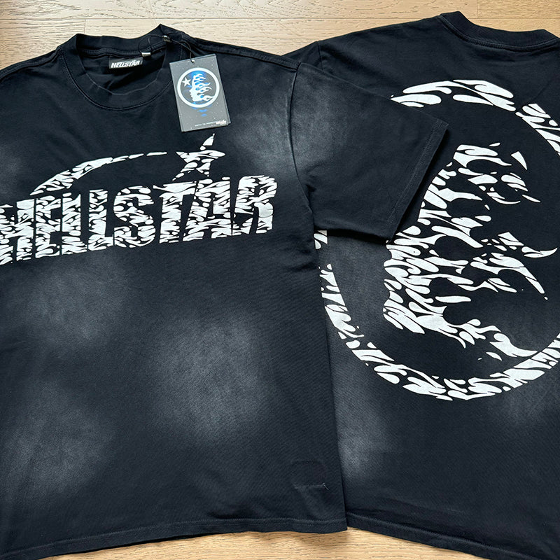 Hellstar 6811 Vintage Washed Black Tee – P55 Edition