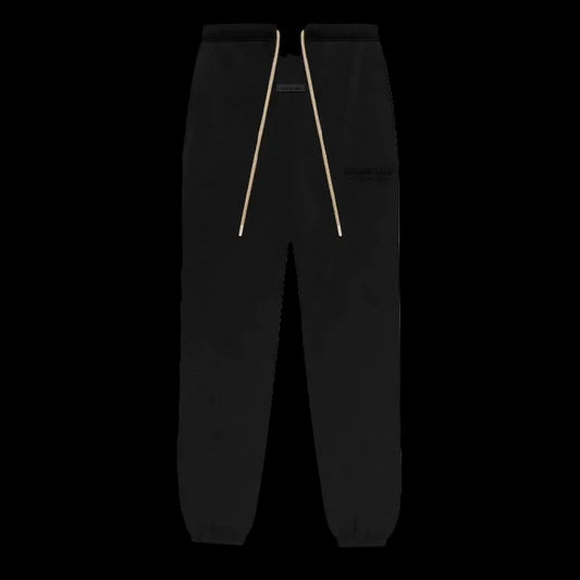 ESSENTIALS Black Cloud Series FOG Silicone Letter Sweatpants (ESS3006)