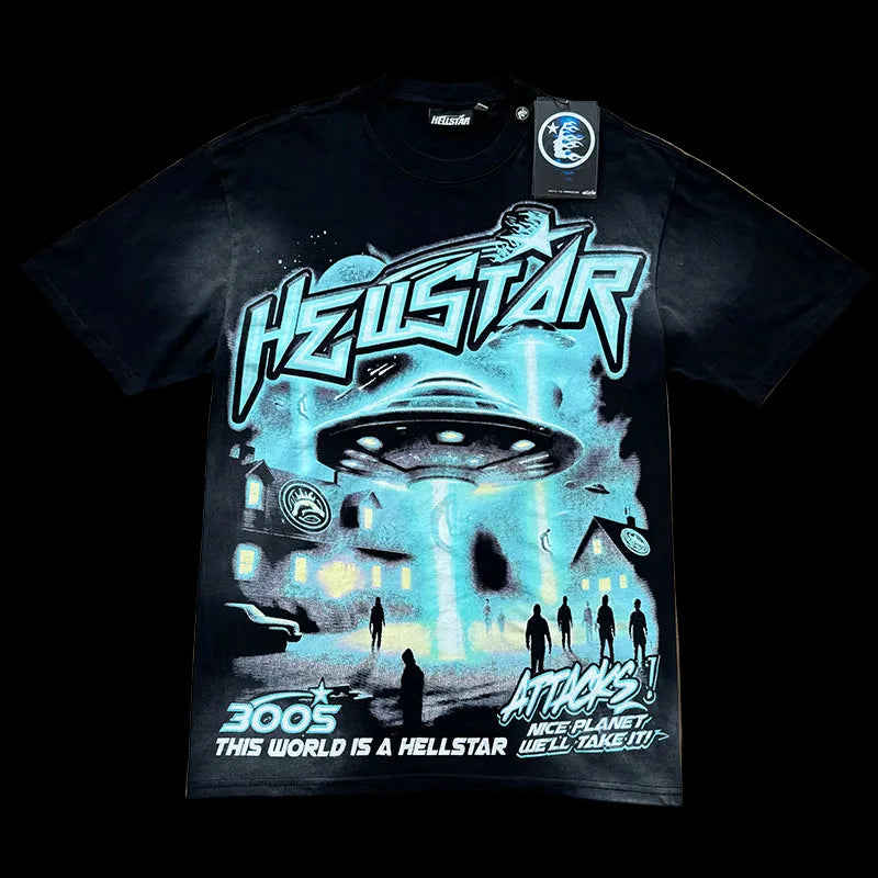 Hellstar 6702 Vintage Washed Black Tee – P57 Edition