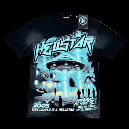 Hellstar 6702 Vintage Washed Black Tee – P57 Edition