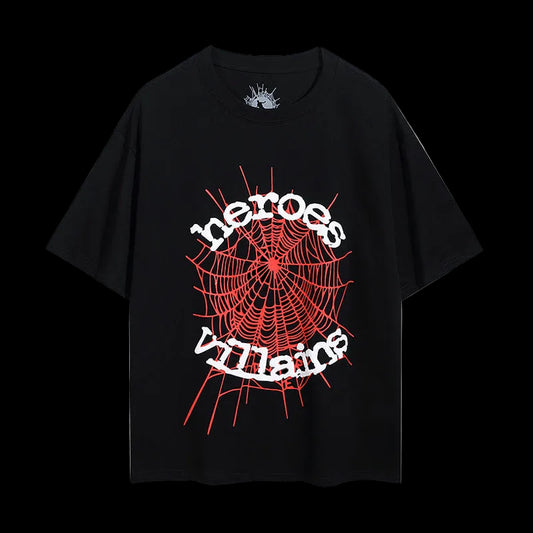 Sp5der Inferno Web Oversized Tee – Black