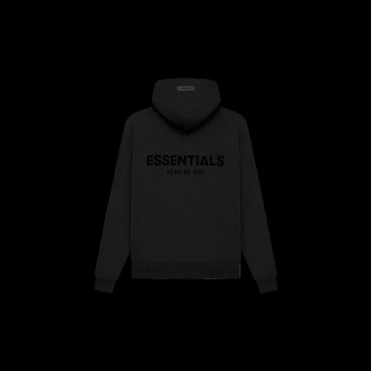 ESSENTIALS Black Oversized Hoodie