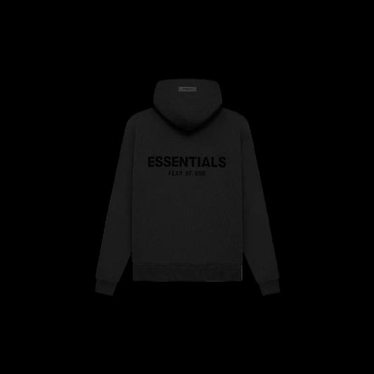 ESSENTIALS Black Oversized Hoodie