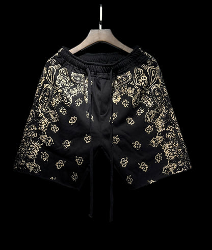 AMIRI Black Gold Luxe Terry Shorts