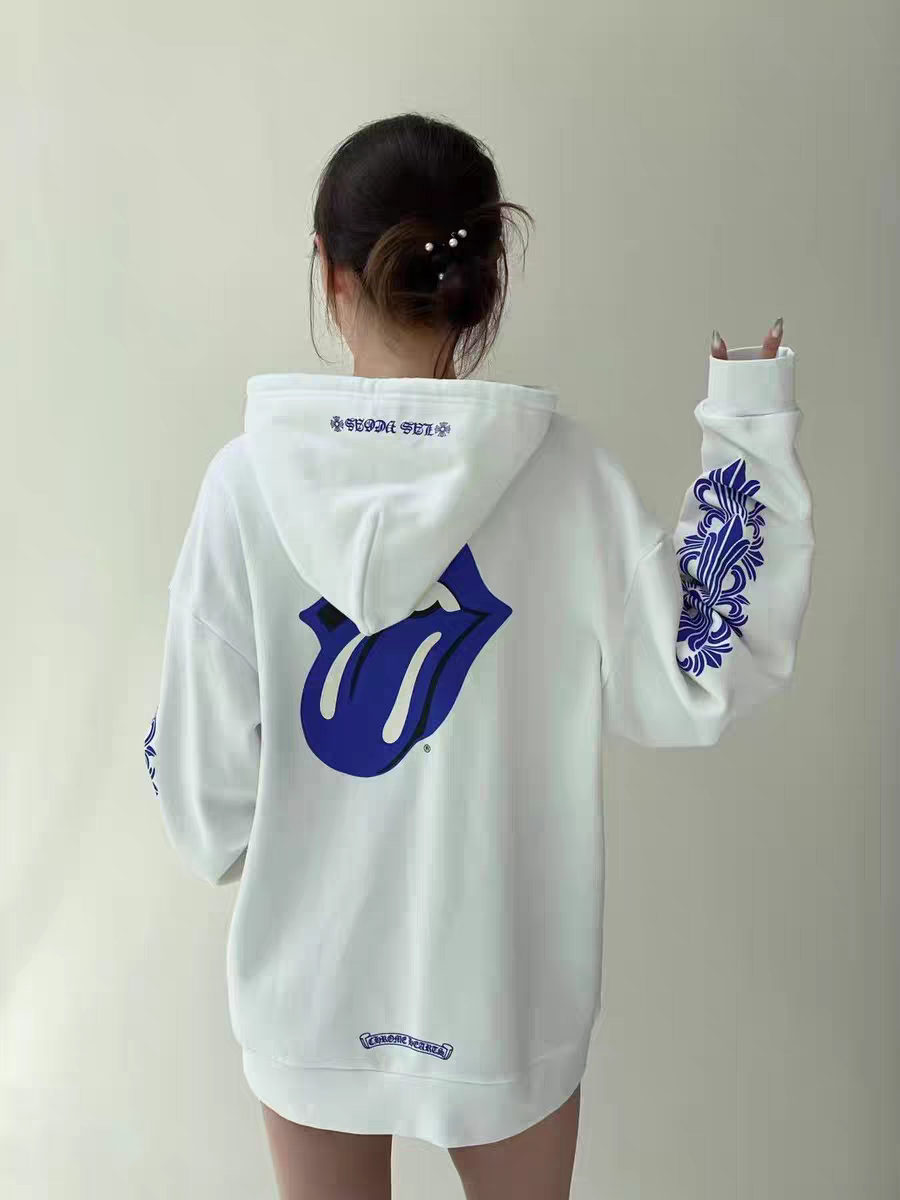 Chrome Hearts NY Vegas Blue Touch Zip-Up Hoodie