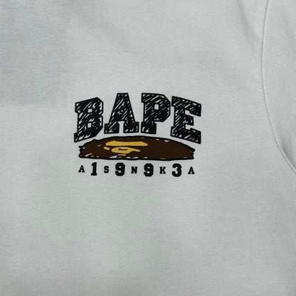 BAPE Return to Campus White Streetwear Graphic Tee