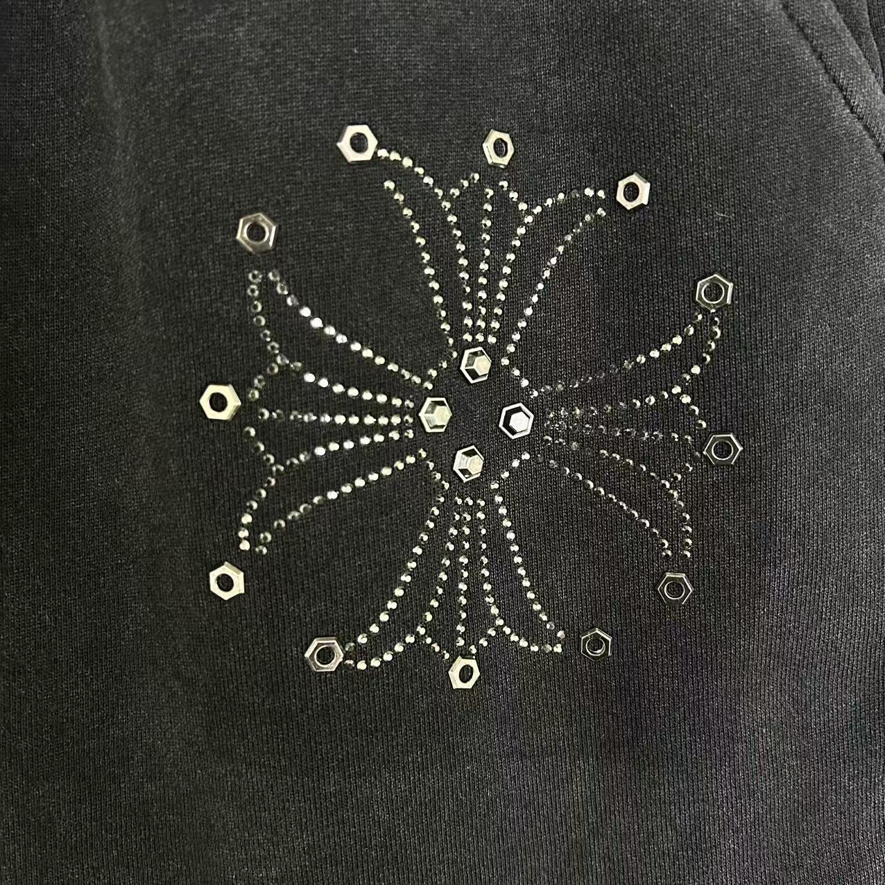 Chrome Hearts Vintage Cross Stonewashed Shorts — Black Edition